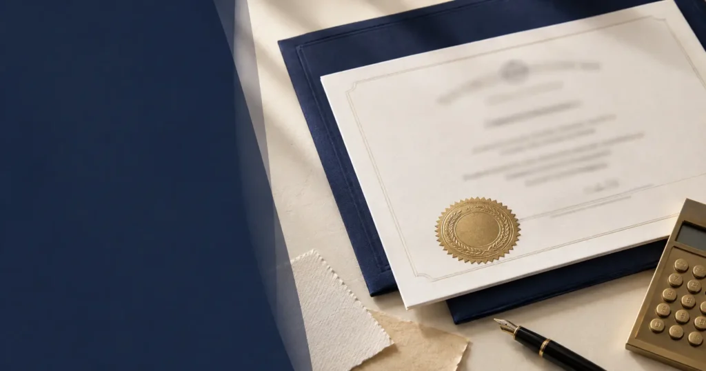 Custom diploma cost guide with gold foil seal and premium paper