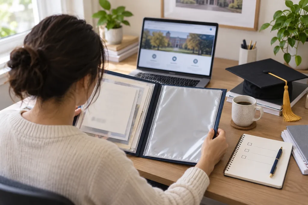 Graduate searching for a lost degree certificate and contacting a university records office